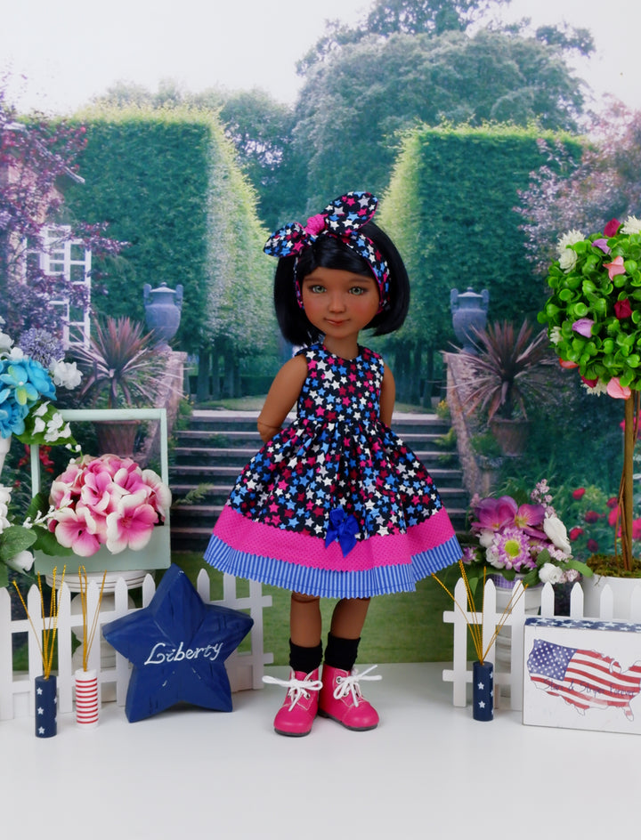 July Stars - dress with boots for Ruby Red Fashion Friends doll
