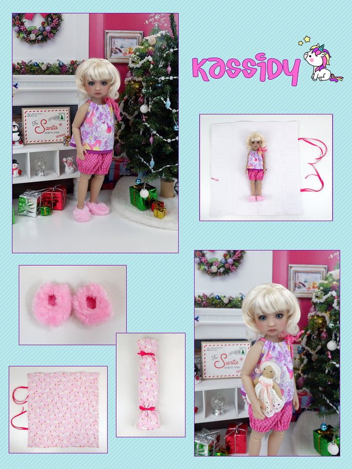Kassidy - custom unicorn themed Ruby Red Fashion Friend doll & wardrobe