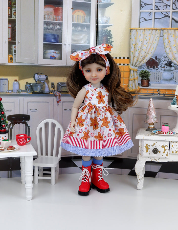 Kitty Gingerbread - dress with boots for Ruby Red Fashion Friends doll