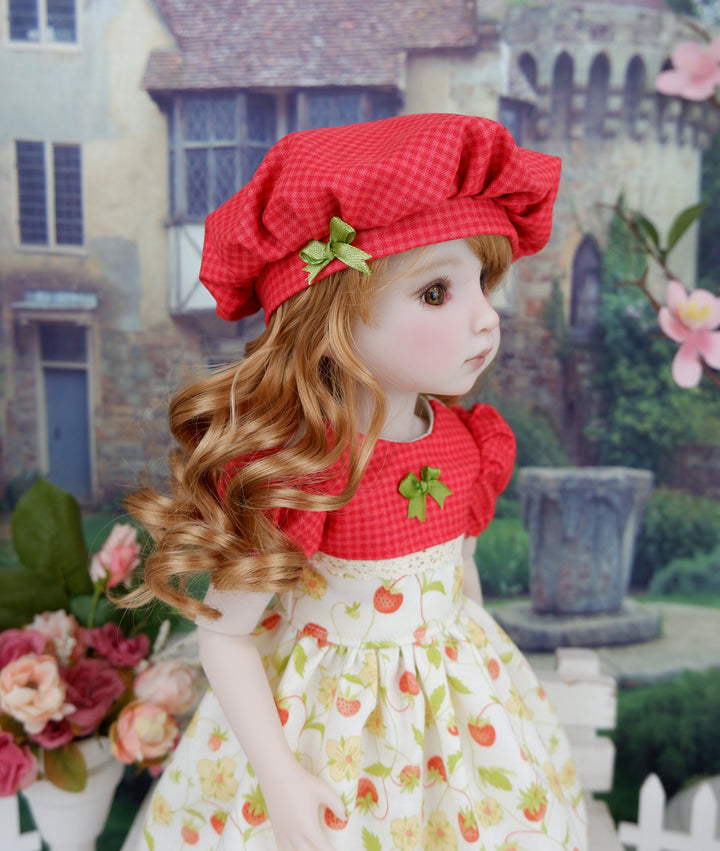 Late Summer Strawberry - dress with shoes for Ruby Red Fashion Friends doll