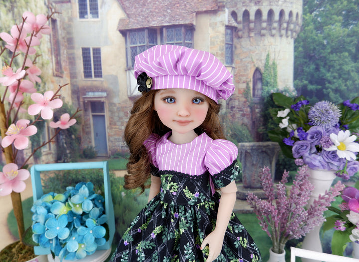 Lavender Lattice - dress and shoes for Ruby Red Fashion Friends doll