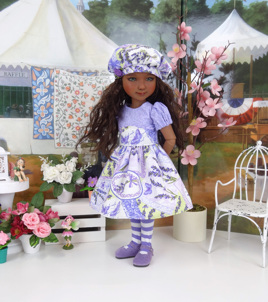 Lavender Market - dress and shoes for Ruby Red Fashion Friends doll