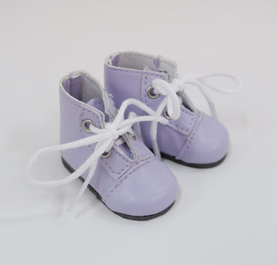 Ankle Lace Up Boots - Lavender Mist