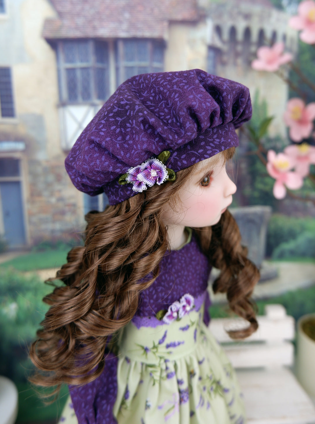 Lavender Sprigs - dress with shoes for Ruby Red Fashion Friends doll