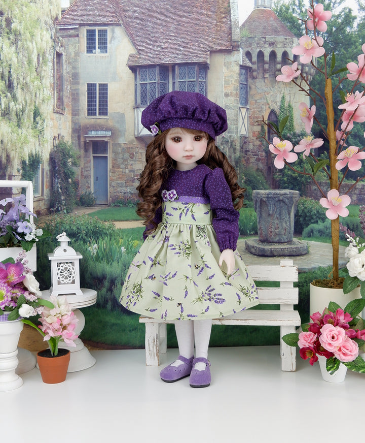 Lavender Sprigs - dress with shoes for Ruby Red Fashion Friends doll