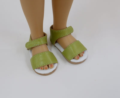Snap Sandals - Leaf Green