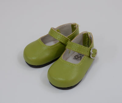 Simple Mary Jane Shoes - Leaf Green