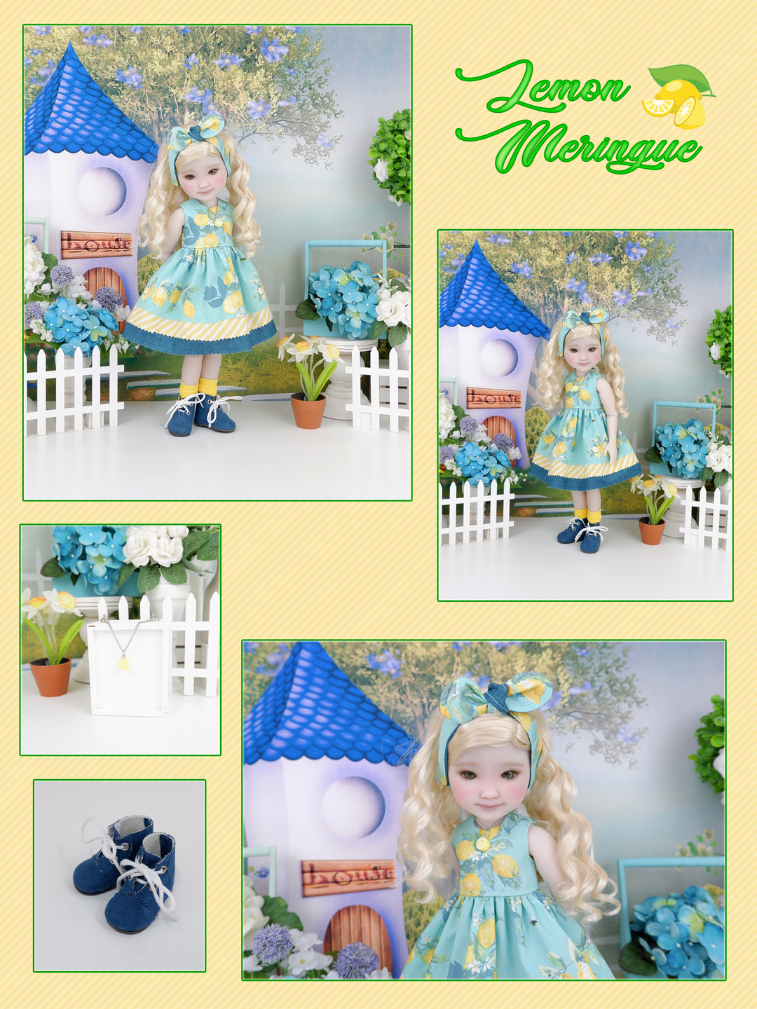 Lemon Meringue - custom Strawberry Shortcake character Ruby Red Fashion Friend doll & wardrobe