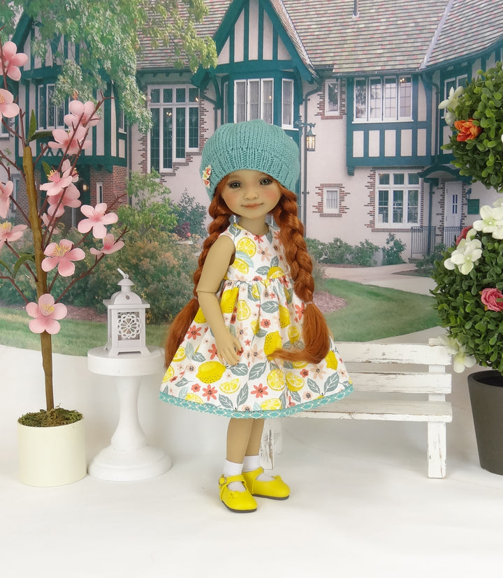 Lemon Tart - dress and sweater with shoes for Ruby Red Fashion Friends doll