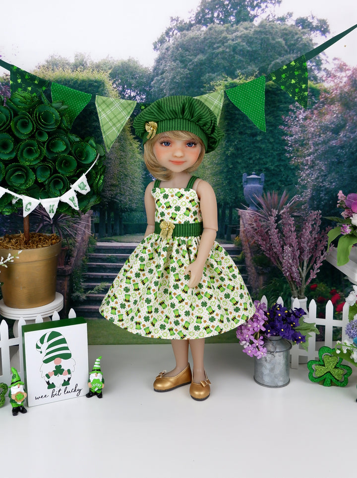 Leprechaun Hats - dress with shoes for Ruby Red Fashion Friends doll