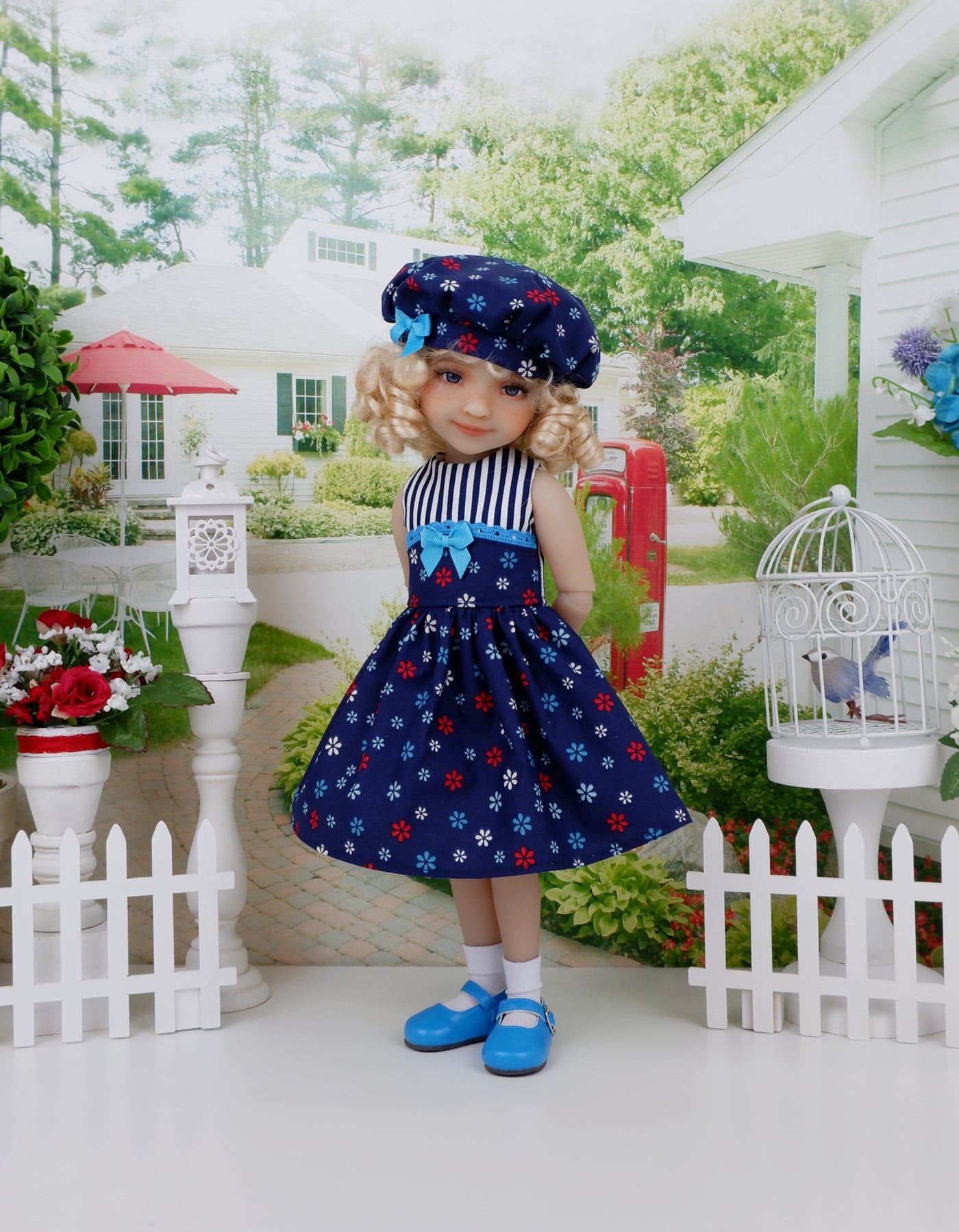 Liberty Petals - dress and shoes for Ruby Red Fashion Friends doll