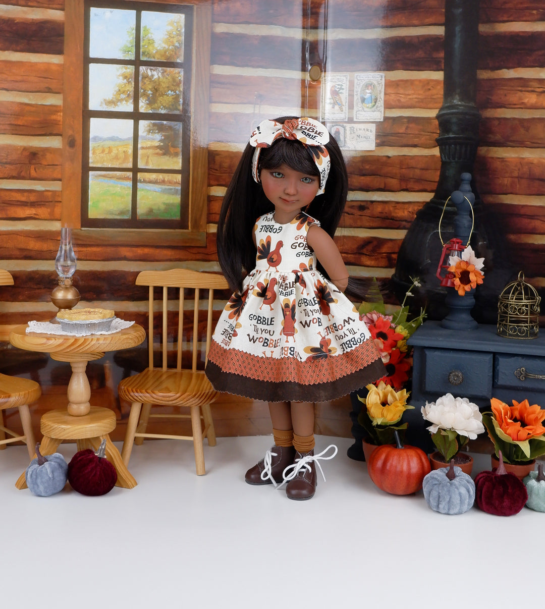 Lil' Turkey - dress with boots for Ruby Red Fashion Friends doll