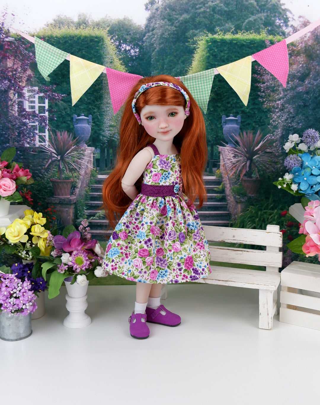 Lil' Wildflower - dress with shoes for Ruby Red Fashion Friends doll