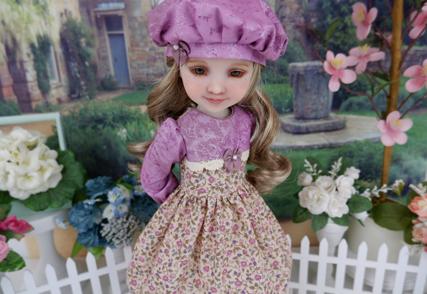 Lilac Glories - dress and shoes for Ruby Red Fashion Friends doll