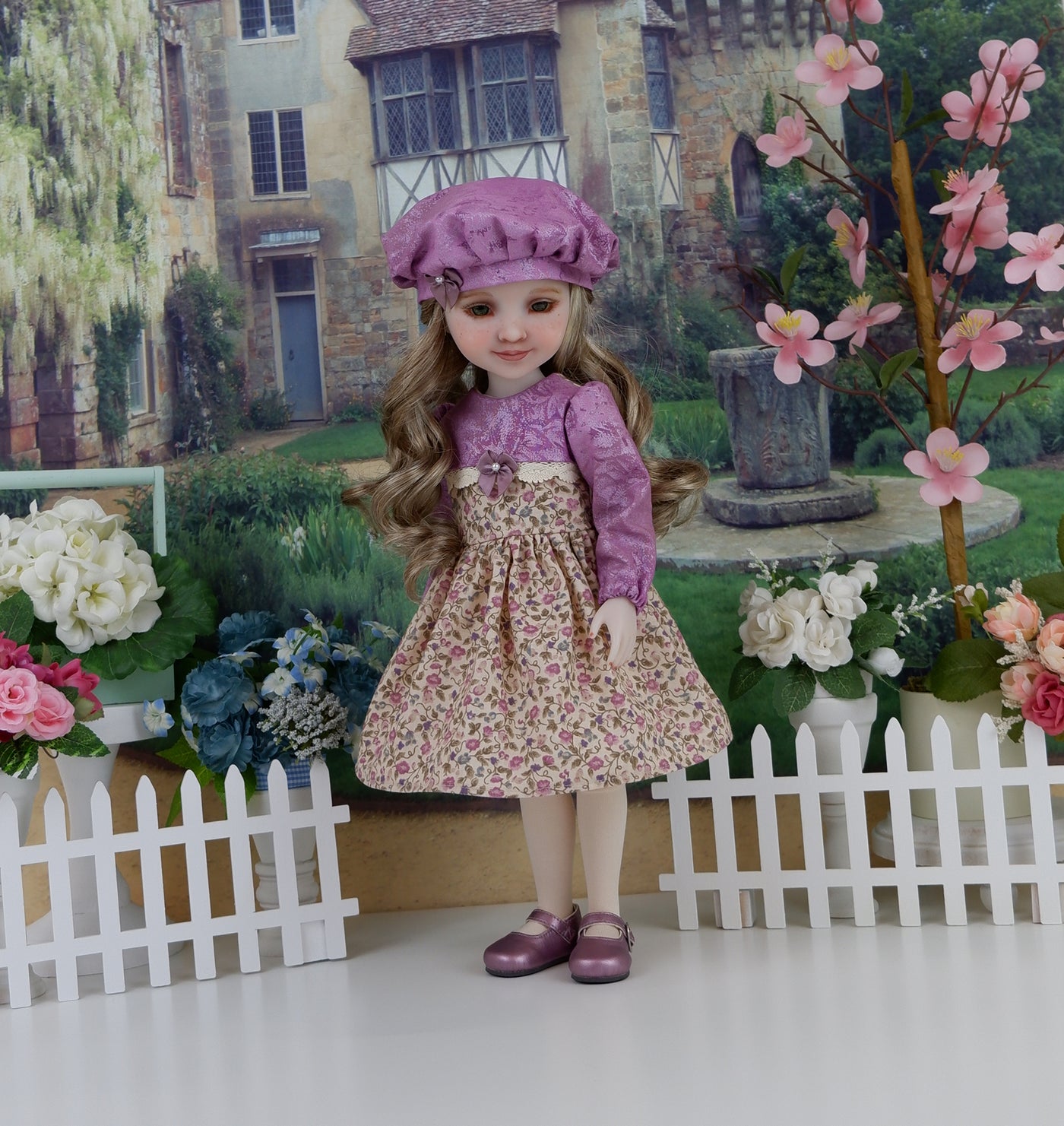 Lilac Glories - dress and shoes for Ruby Red Fashion Friends doll