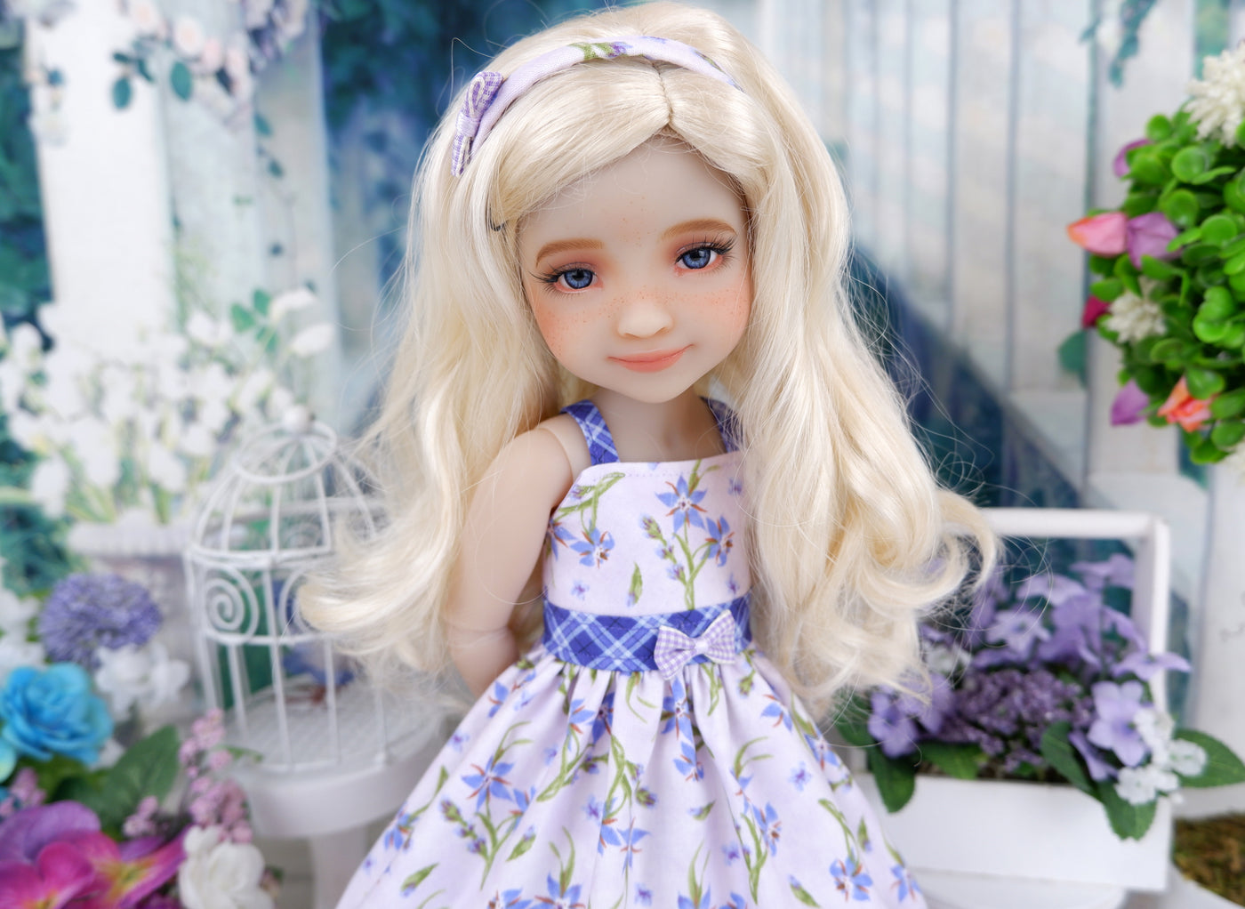Lilac Larkspur - dress with shoes for Ruby Red Fashion Friends doll
