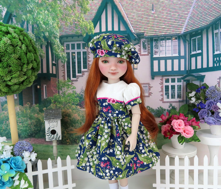 Lily of the Valley - dress and shoes for Ruby Red Fashion Friends doll