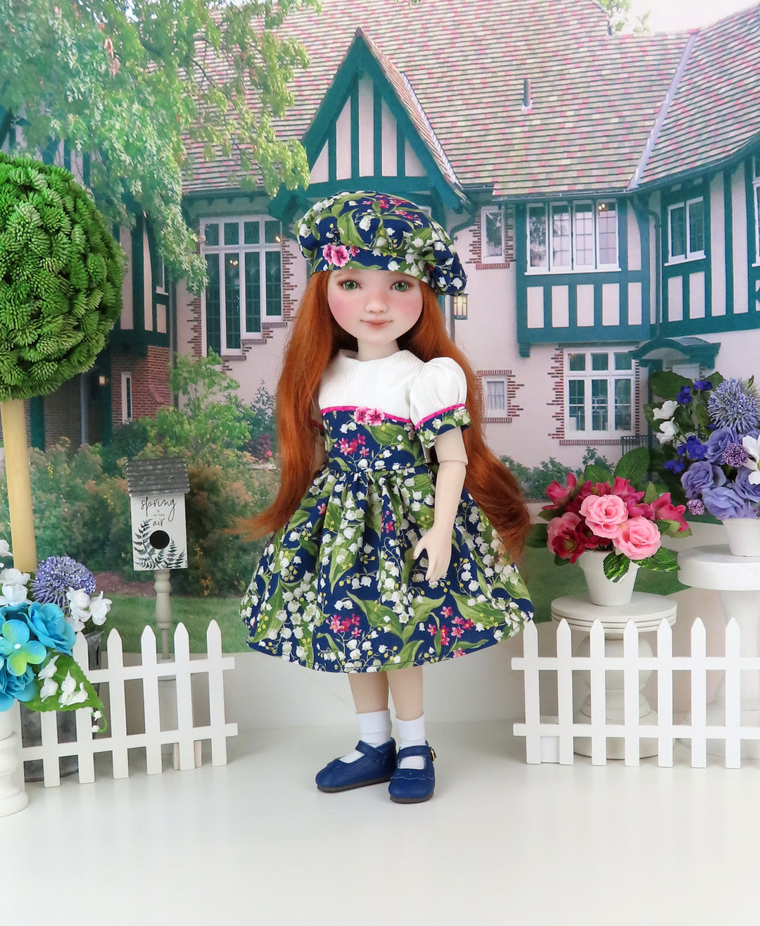 Lily of the Valley - dress and shoes for Ruby Red Fashion Friends doll