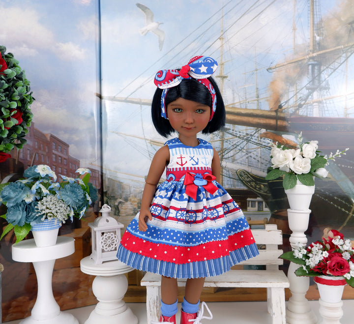 Little Castaway - dress with boots for Ruby Red Fashion Friends doll