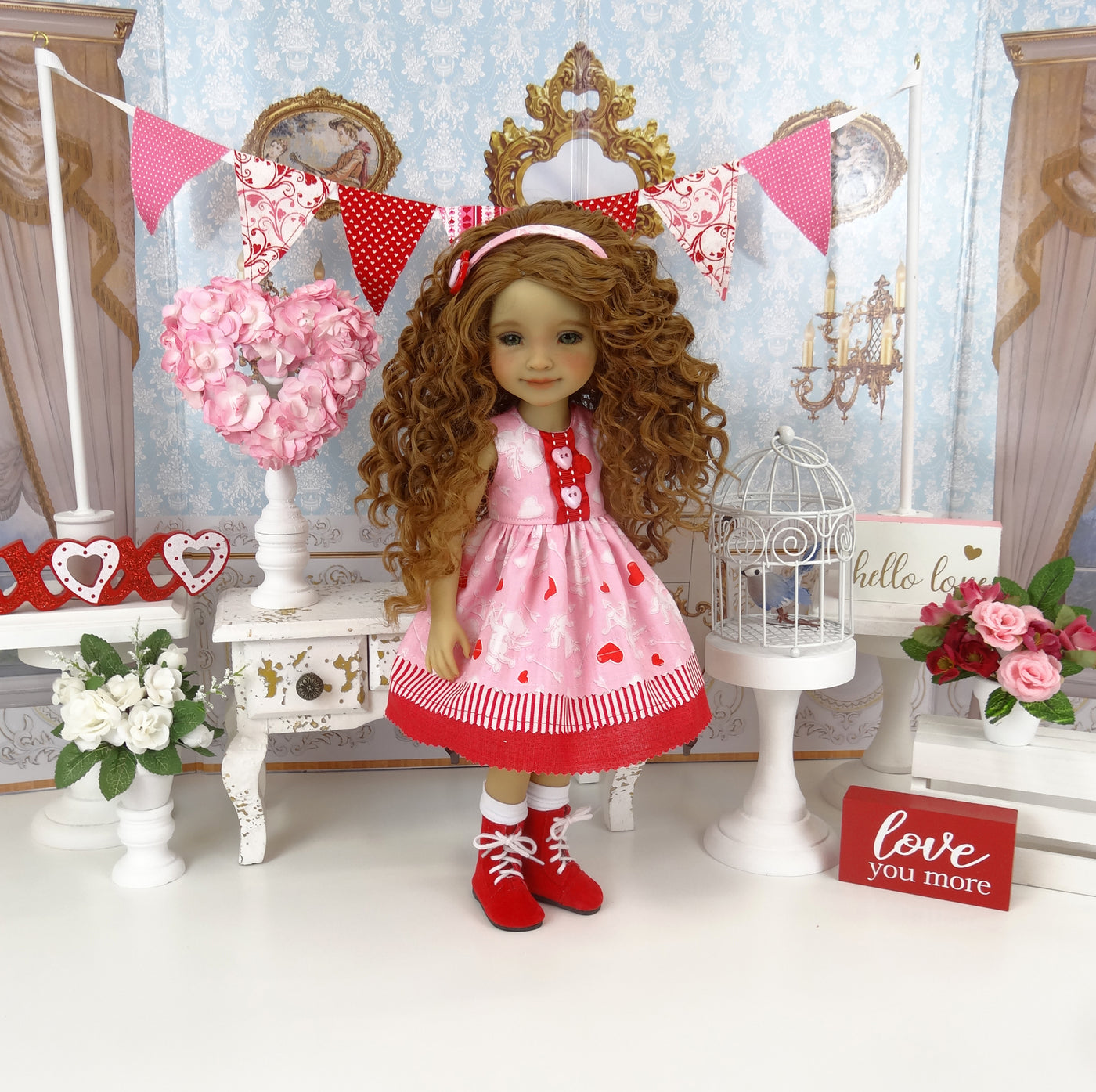 Little Cupid - dress with boots for Ruby Red Fashion Friends doll