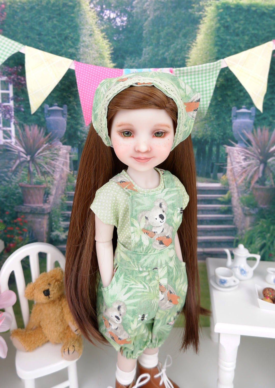 Little Koala - shirt & overalls with boots for Ruby Red Fashion Friends doll