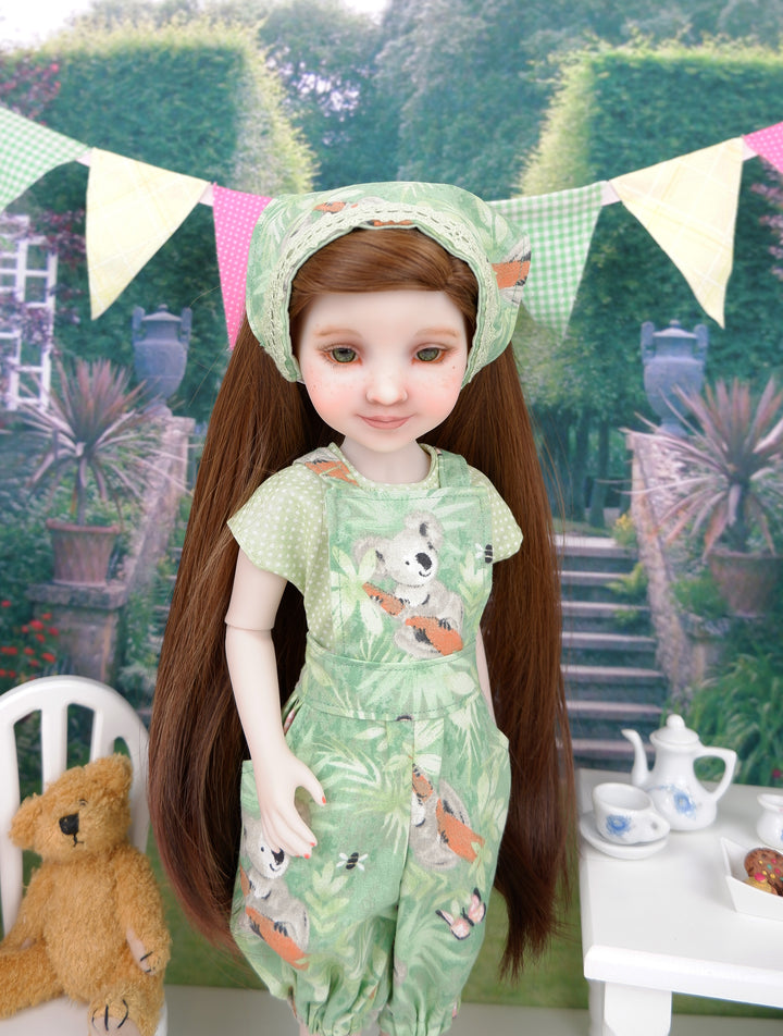 Little Koala - shirt & overalls with boots for Ruby Red Fashion Friends doll