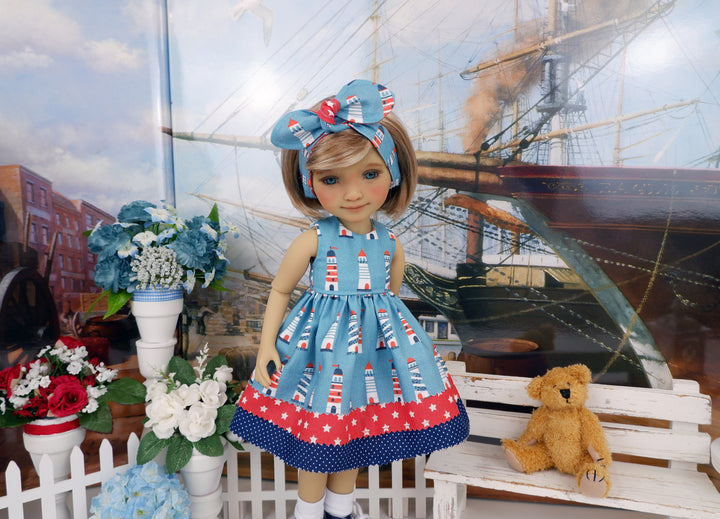 Little Lighthouse - dress with boots for Ruby Red Fashion Friends doll