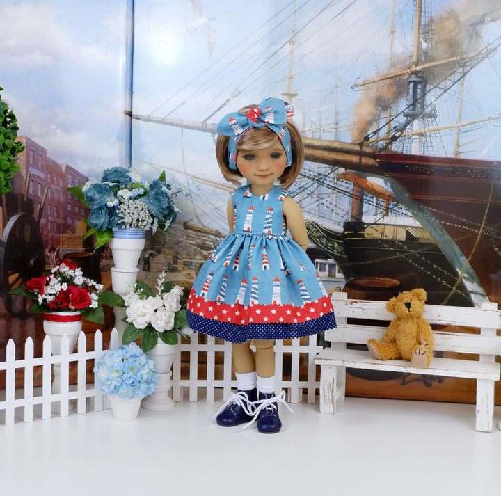 Little Lighthouse - dress with boots for Ruby Red Fashion Friends doll