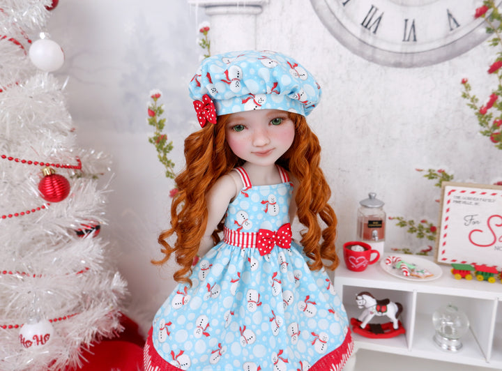 Little Snowman - dress with saddle shoes for Ruby Red Fashion Friends doll