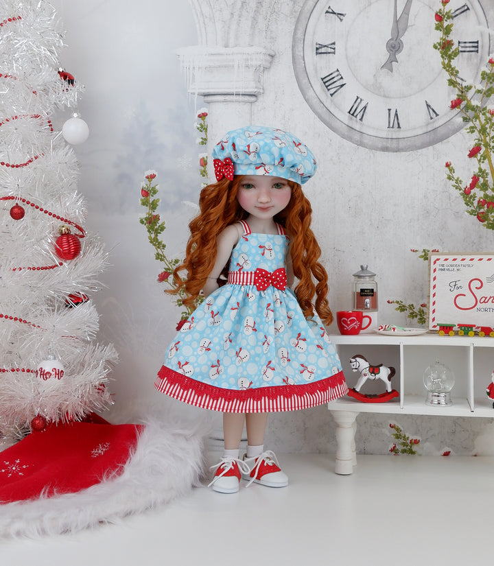 Little Snowman - dress with saddle shoes for Ruby Red Fashion Friends doll