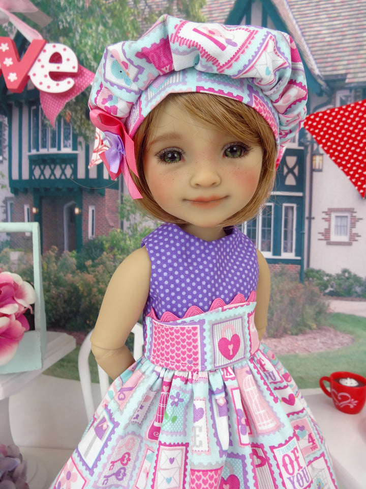 Love Letters - dress ensemble with shoes for Ruby Red Fashion Friends doll