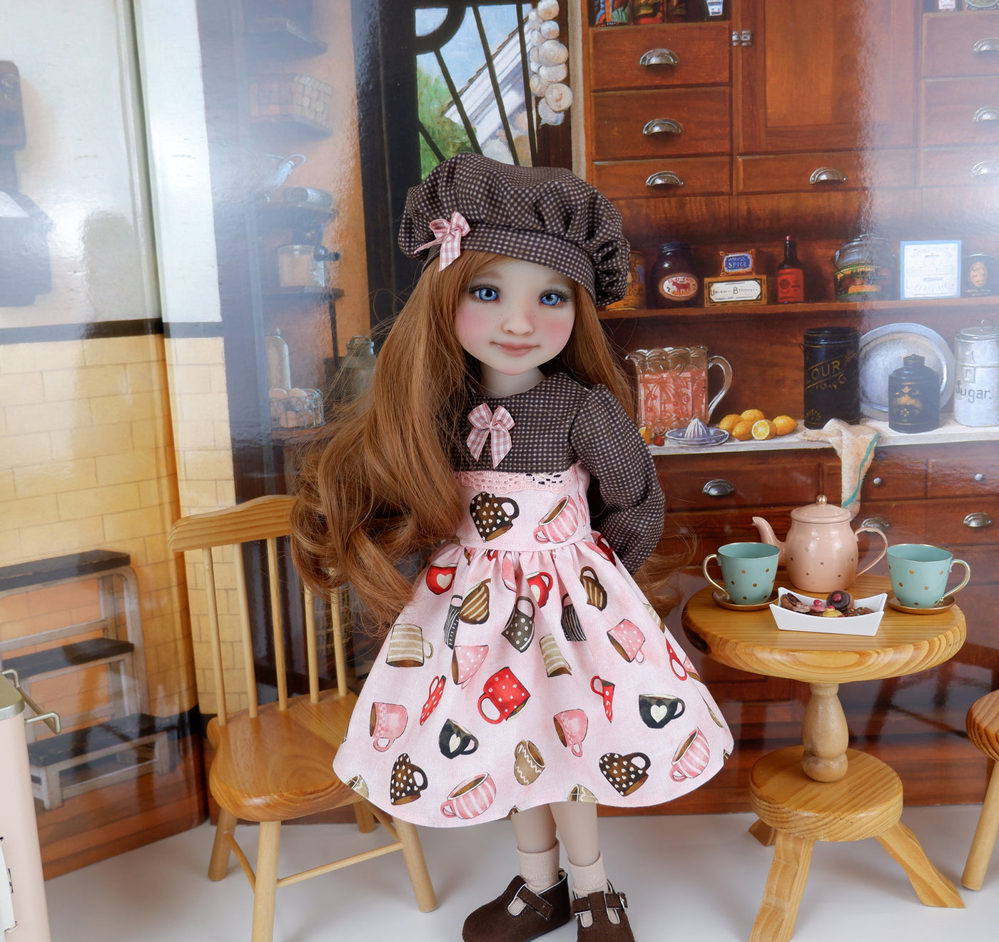 Love You A Latte - dress with shoes for Ruby Red Fashion Friends doll