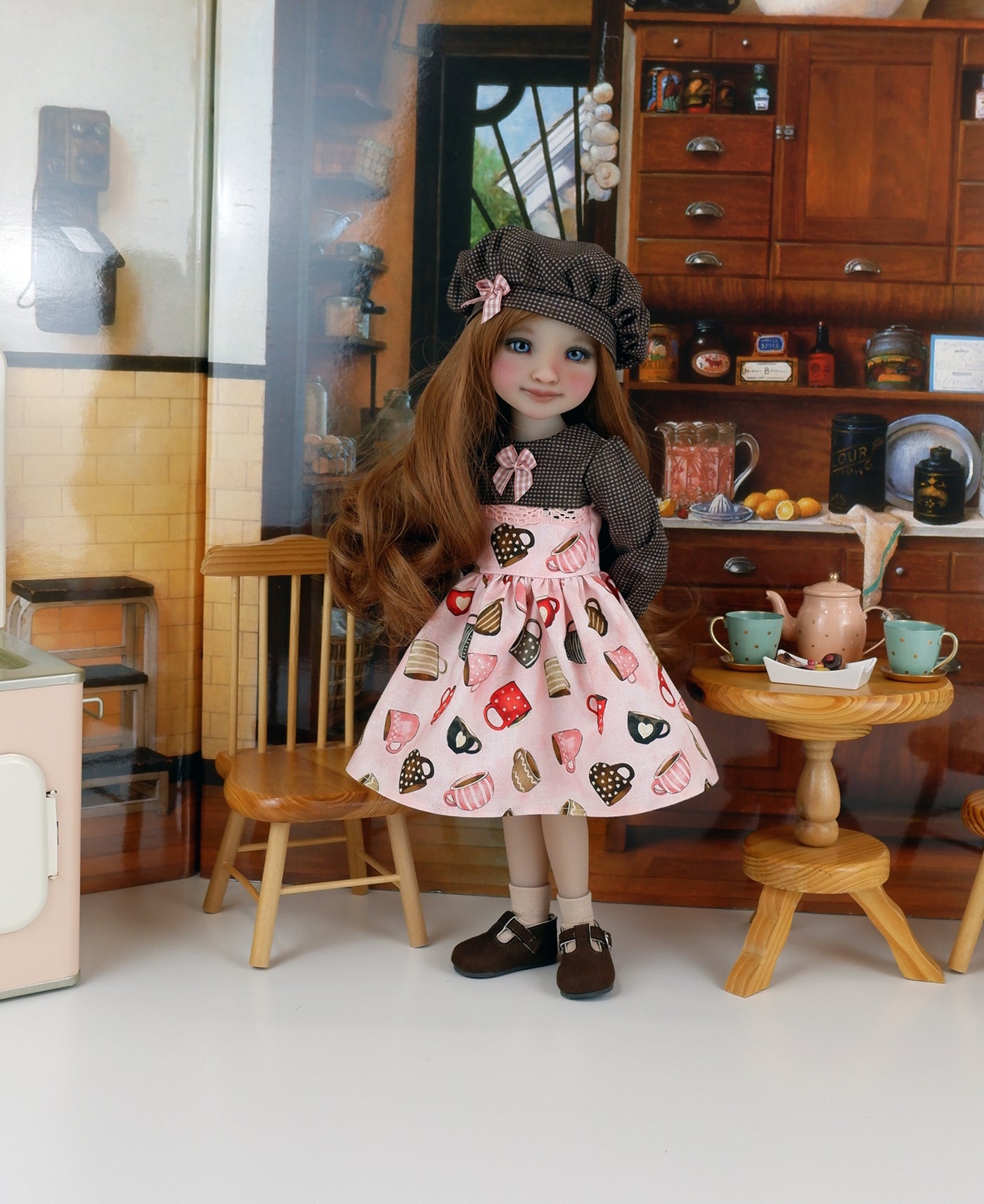 Love You A Latte - dress with shoes for Ruby Red Fashion Friends doll