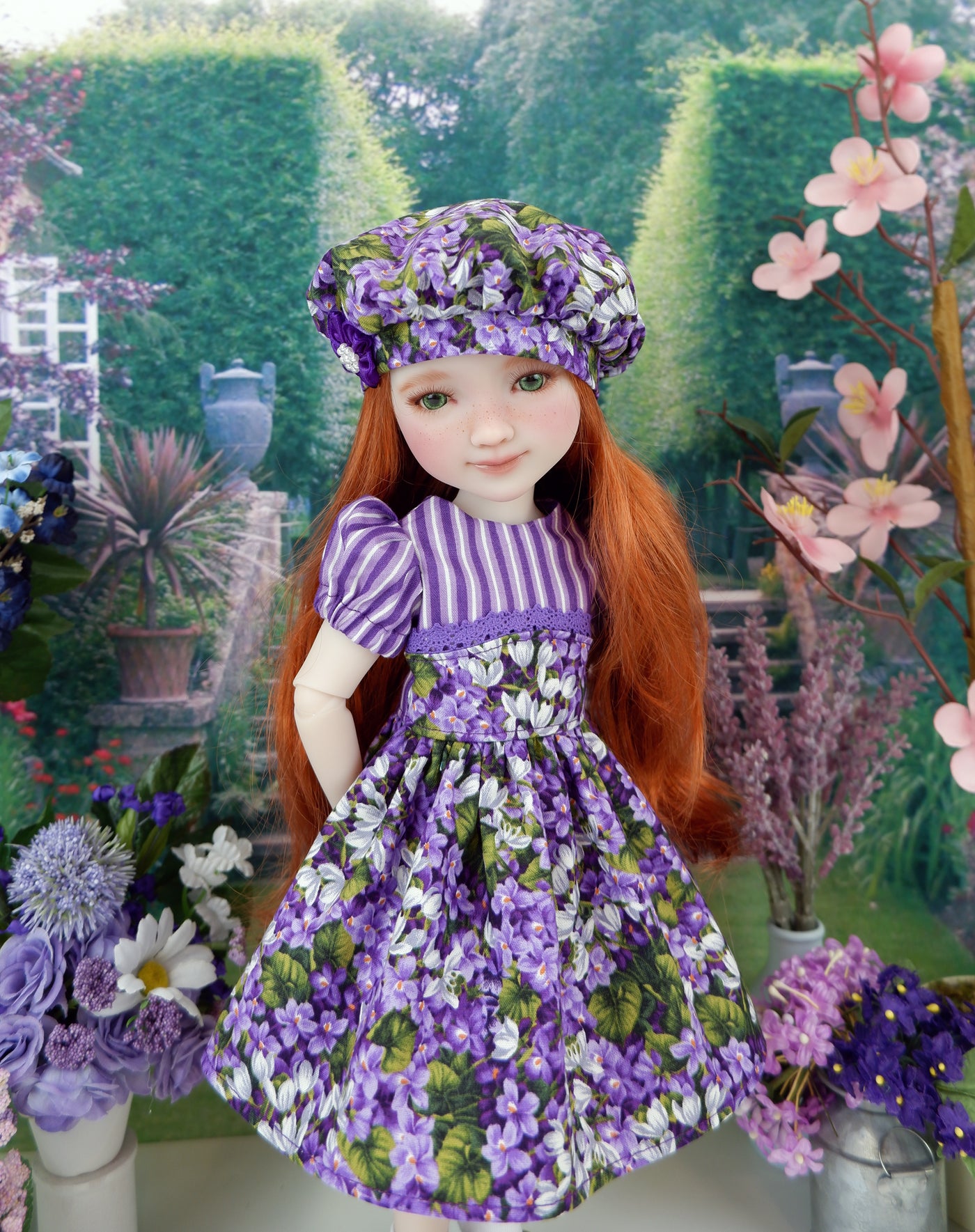 Lovely Crocus - dress with shoes for Ruby Red Fashion Friends doll