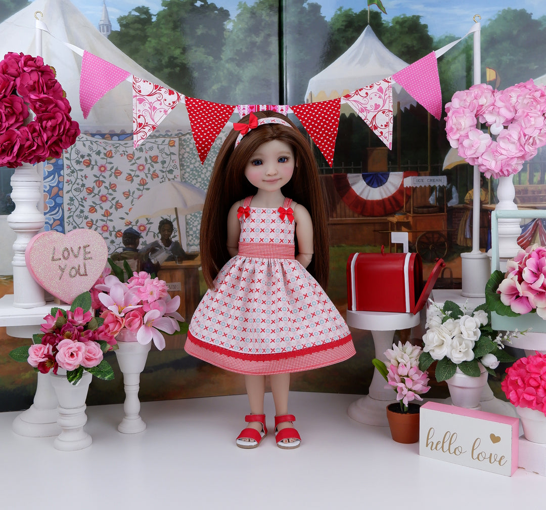 Love's Letters - dress with shoes for Ruby Red Fashion Friends doll