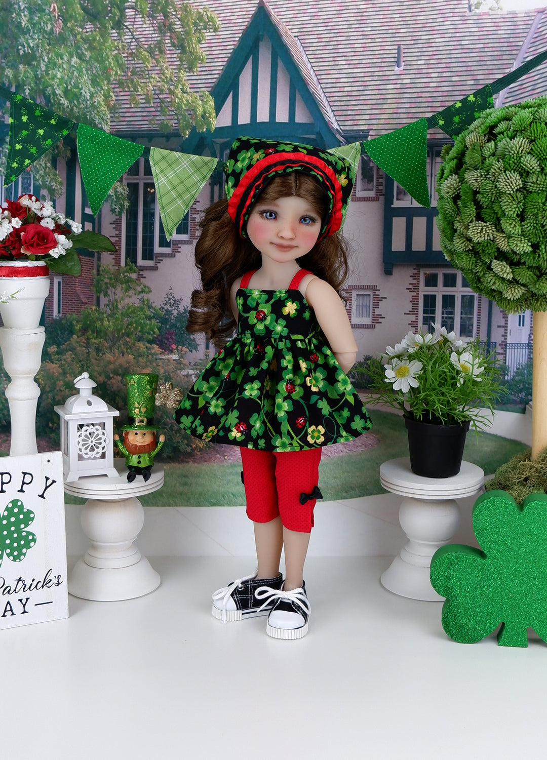 Lucky Bug - top & capris with shoes for Ruby Red Fashion Friends doll