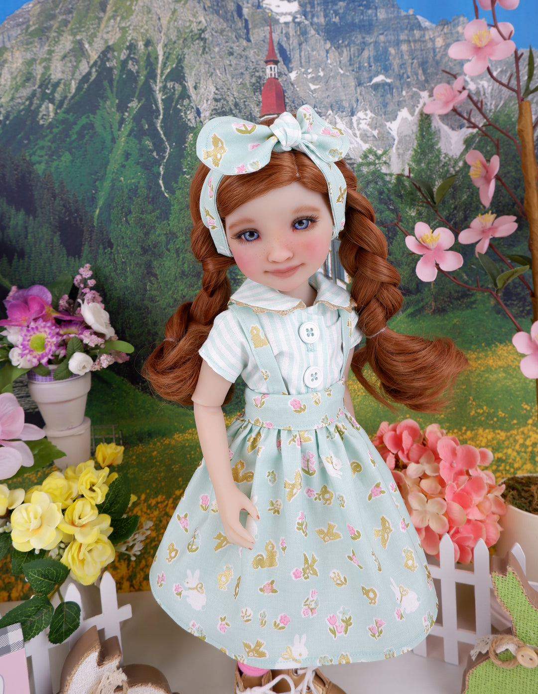 Magical Easter - blouse & jumper with boots for Ruby Red Fashion Friends doll
