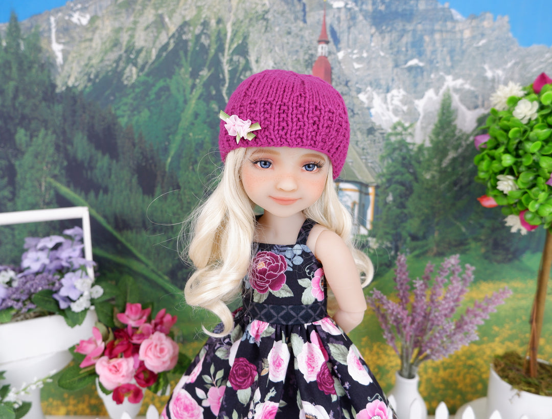 Majestic Roses - dress and sweater set with shoes for Ruby Red Fashion Friends doll