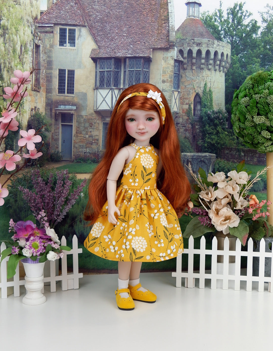 Marigold Wishes - dress with shoes for Ruby Red Fashion Friends doll