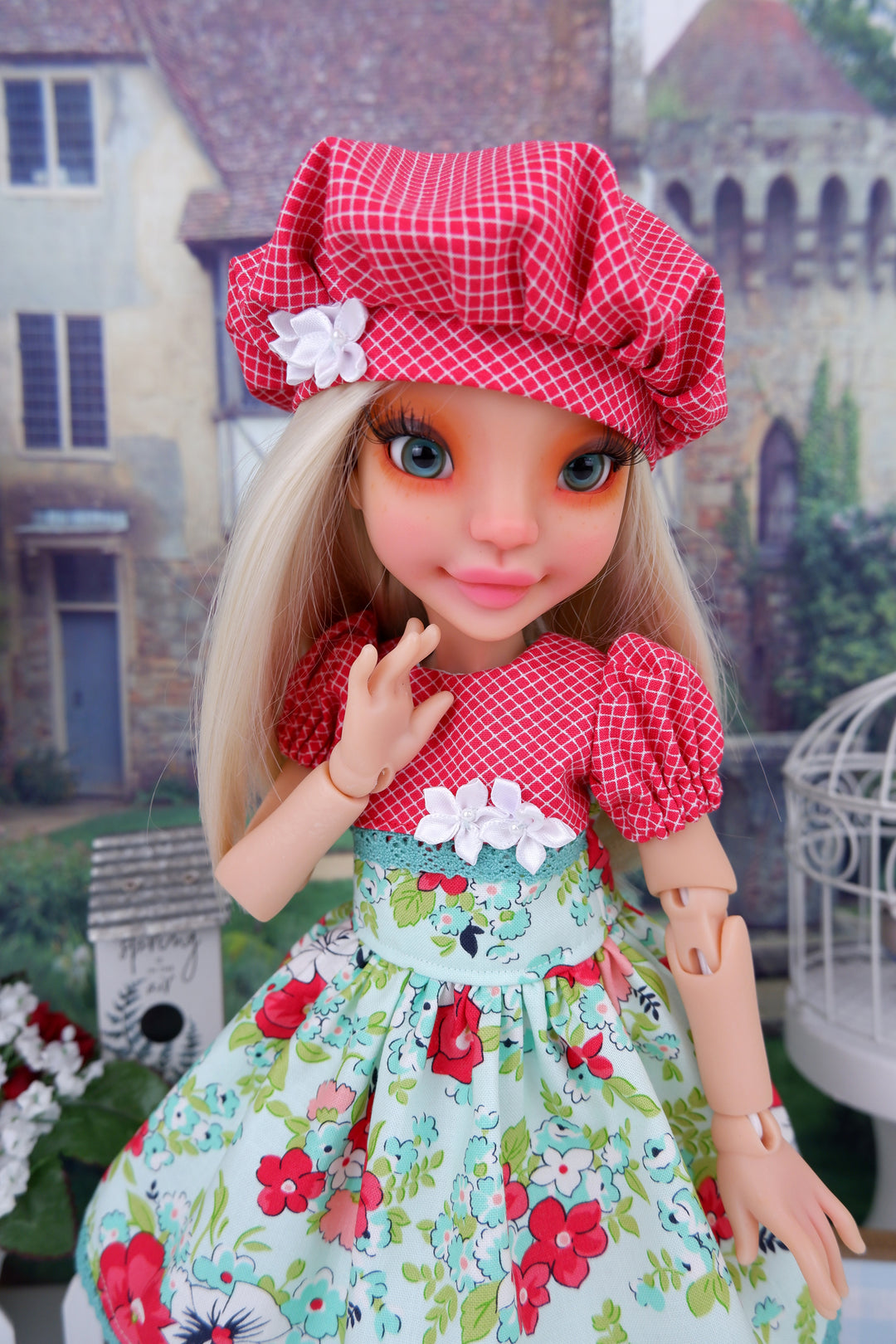 Market Day - dress with shoes for Ava BJD doll