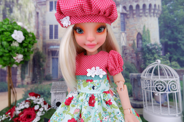 Market Day - dress with shoes for Ava BJD doll