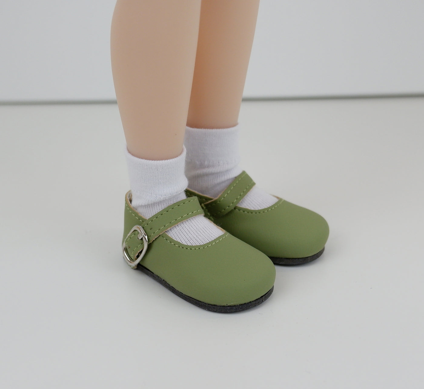 Simple Mary Jane Shoes - Matte Sage