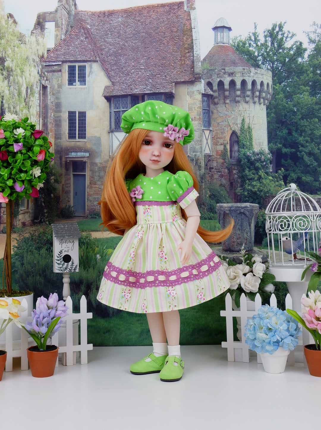 May Flowers - dress and shoes for Ruby Red Fashion Friends doll