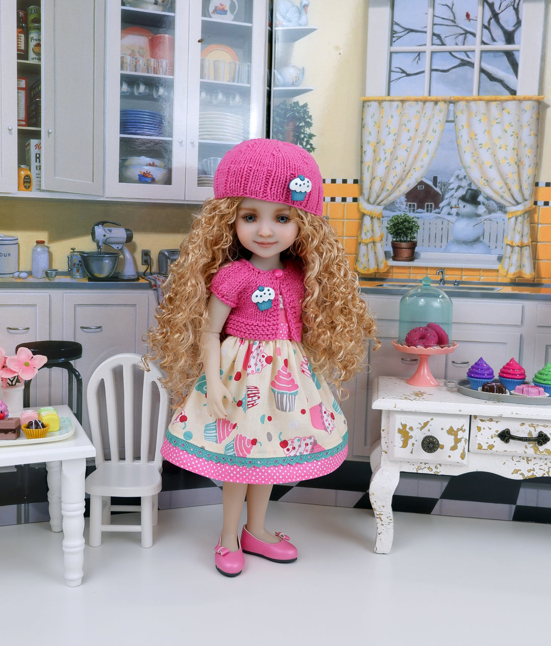 Meghan - custom baking themed Ruby Red Fashion Friend doll & wardrobe