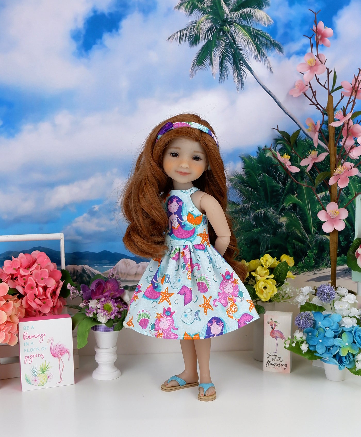 Mermaid Lagoon - dress with shoes for Ruby Red Fashion Friends doll