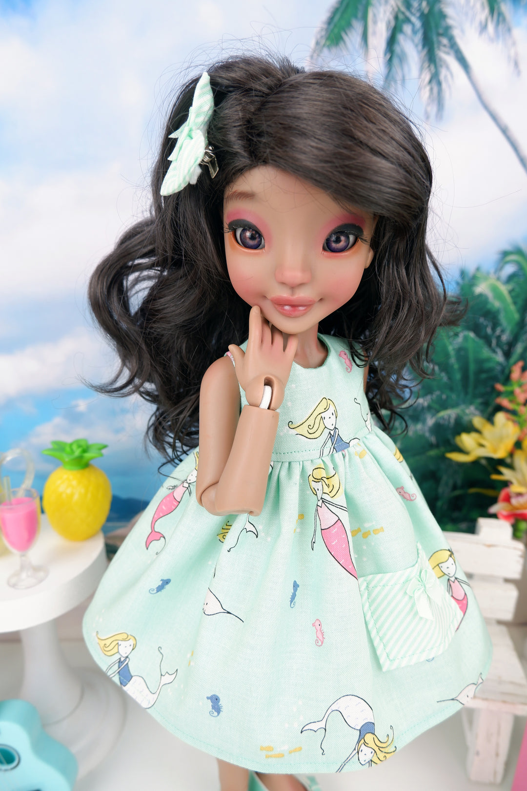 Mermaid Tales - dress with shoes for Ava BJD doll