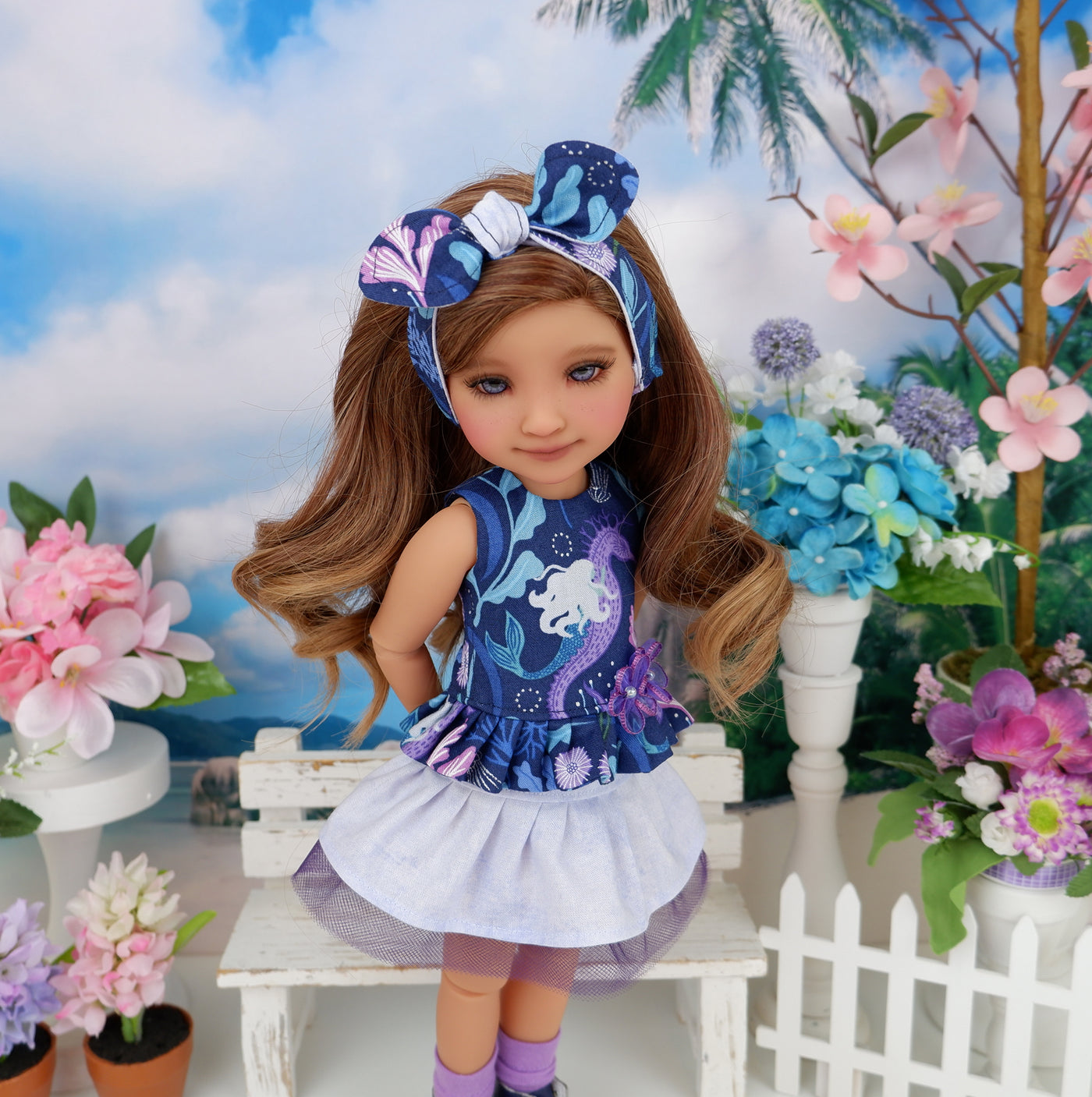 Mermaids of the Deep - top & skirt with boots for Ruby Red Fashion Friends doll