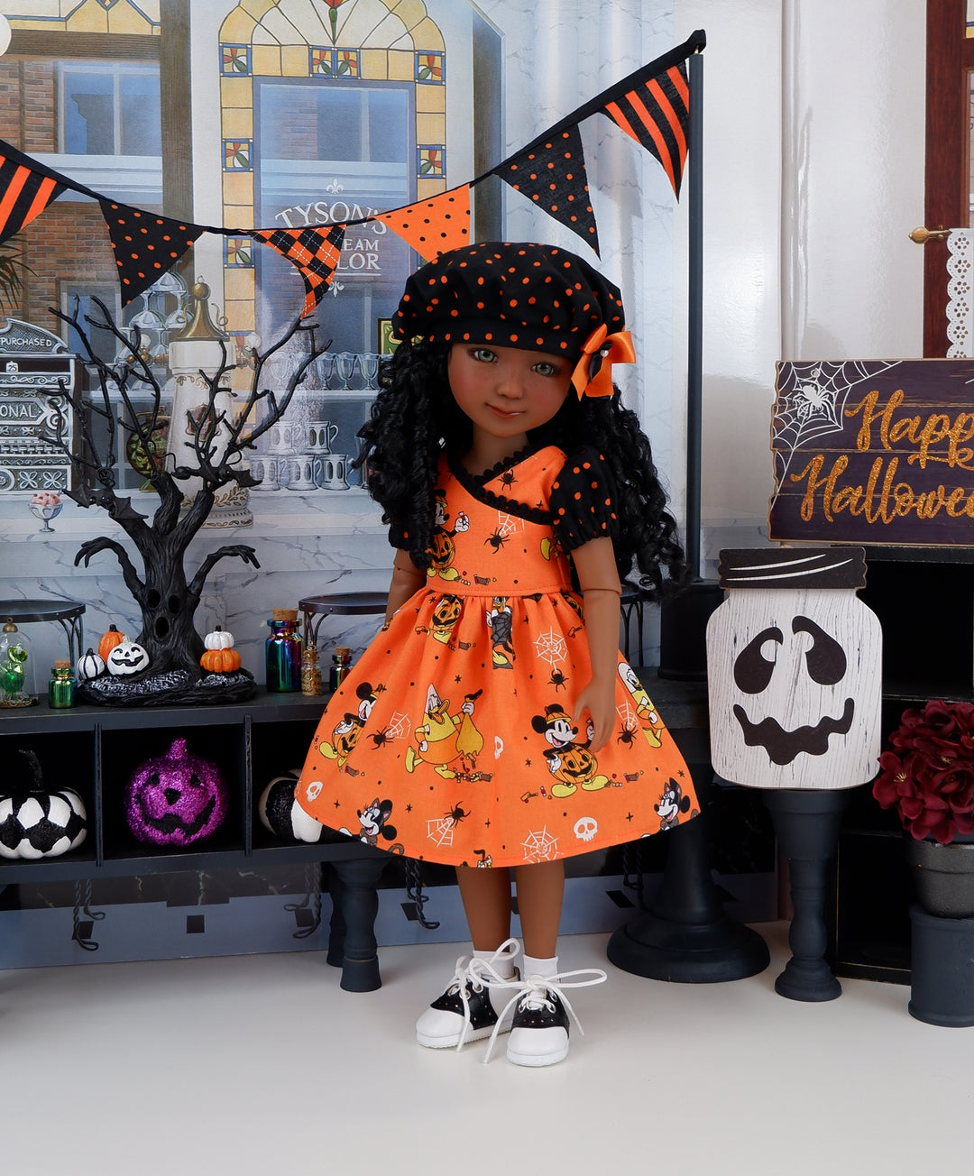 Mickey's Halloween - dress with shoes for Ruby Red Fashion Friends doll