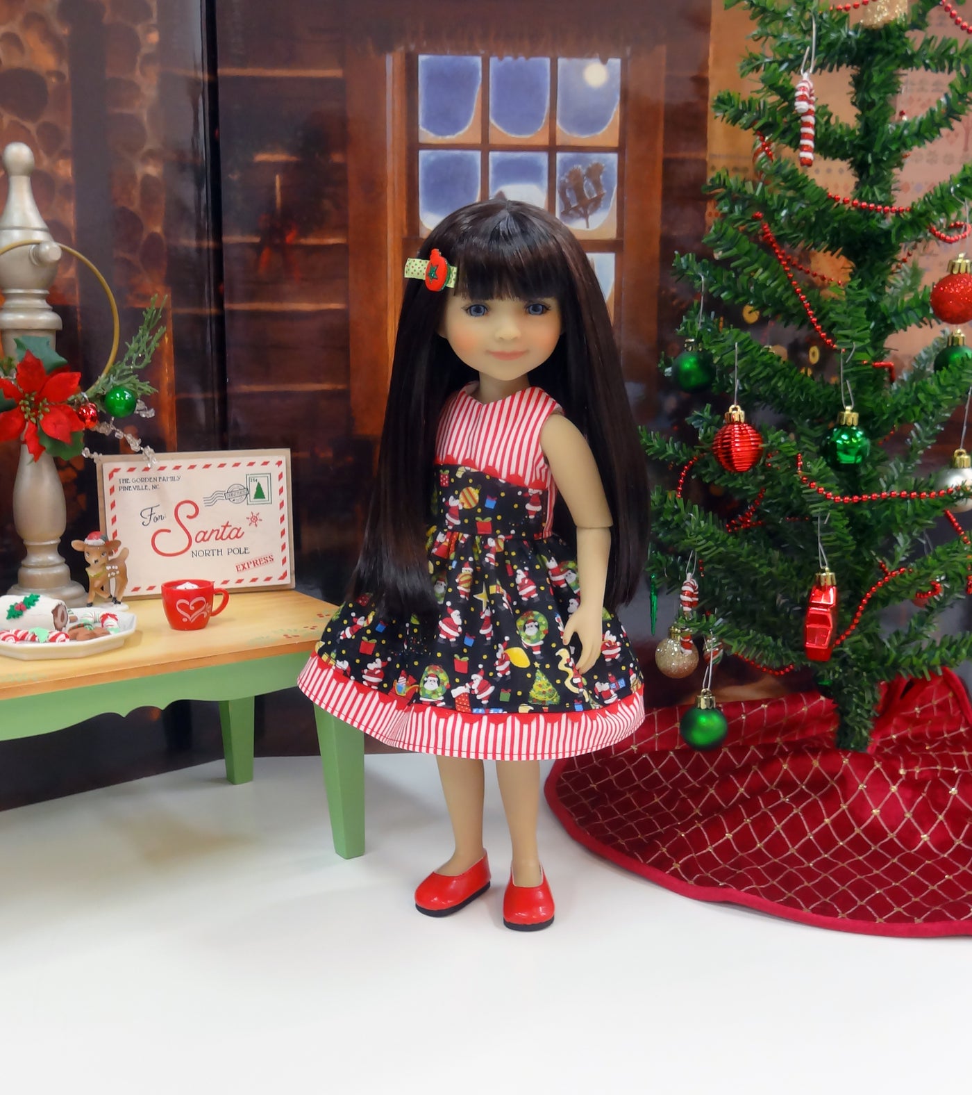 Miniature Santa - dress for Ruby Red Fashion Friends doll