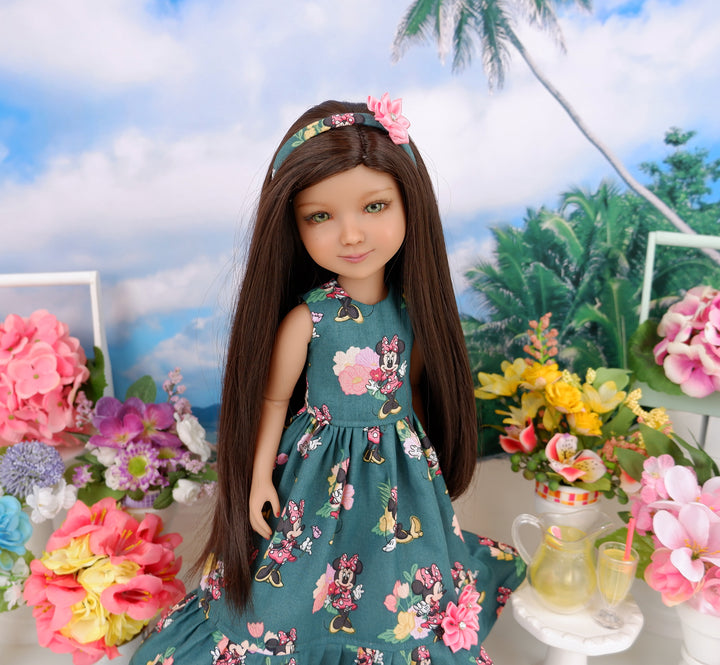 Minnie on Vacation - dress with shoes for Ruby Red Fashion Friends doll